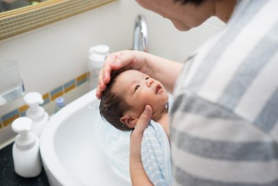新生児の沐浴